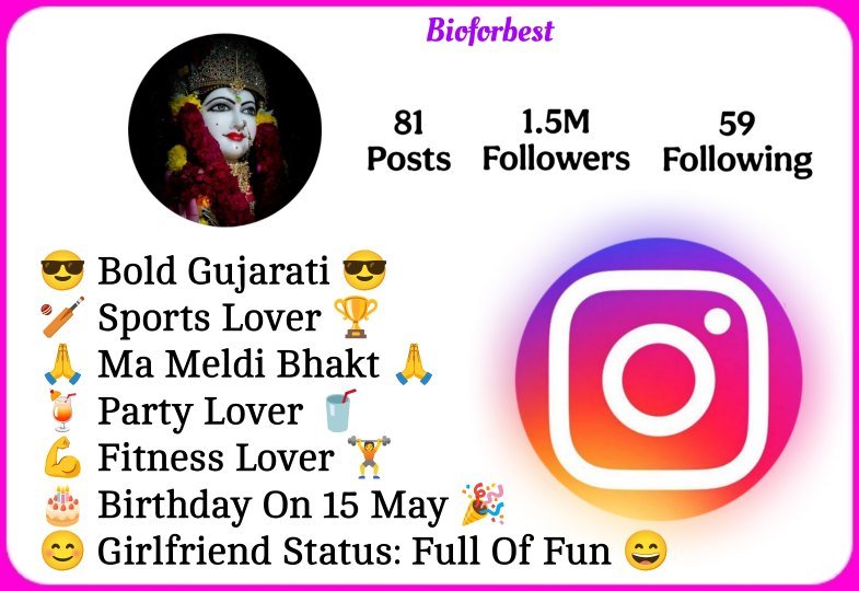 Maa Meldi Bio For Instagram